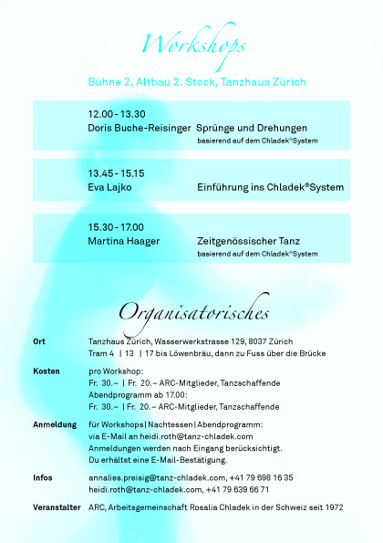 Workshops – Chladek meets Tanzhaus Zürich